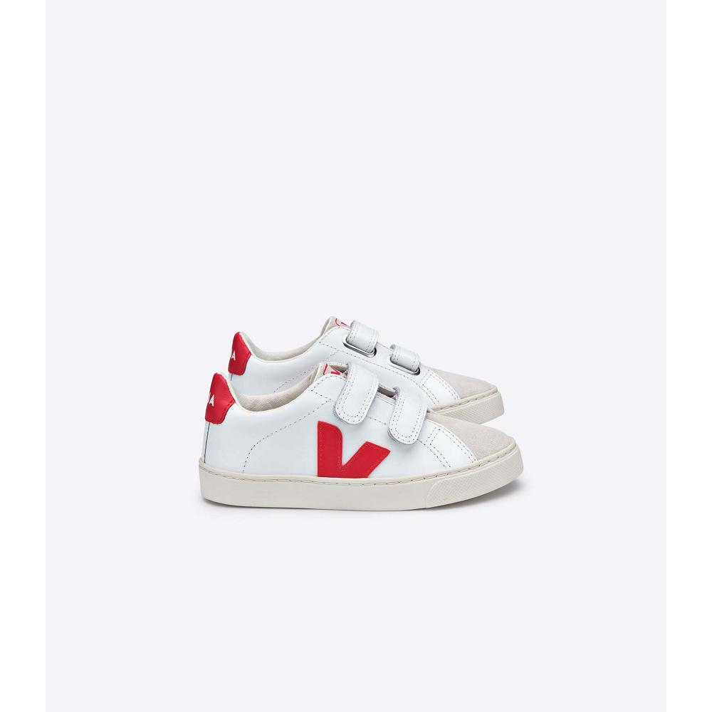 Veja ESPLAR LEATHER Tornacipő Gyerek White/Red | HU 811ILH